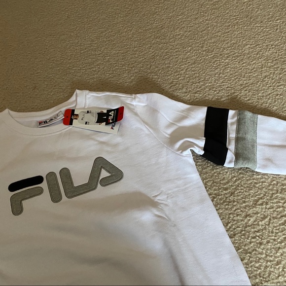 Women's Fila Crewneck Sweatshirt - White - Picture 2 of 7